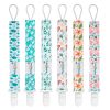 Picture of Babygoal Floral Pacifier Clips, 6 Pack Binky Paci Holder Clips and Leash for Boys and Girls Fits for Most Pacifier, Binkie Styles & Baby Teethers & Toys and Gift 6PS13