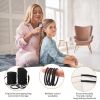 Picture of 150PCS Elastic Hair Ties, No Crease Hair Ponytail Holders for Women, Men, Girls and Boys, Large No Damage Hair Ties for Thick Thin Hair, Black (4mm)