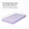 Picture of Everyday Kids Fitted Crib Sheet, 100% Soft Breathable Microfiber Baby Sheet, Fits Standard Size Crib Mattress 28in x 52in, Purple Nursery Sheet