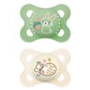 Picture of MAM Original Day & Night Pacifiers, Binky Pacifier for 0-6 Months, BPA-Free Silicone, Glows in The Dark, Best for Newborn Babies, Developed with Medical Experts, 2 Count Binkies, with Sterilizer Case