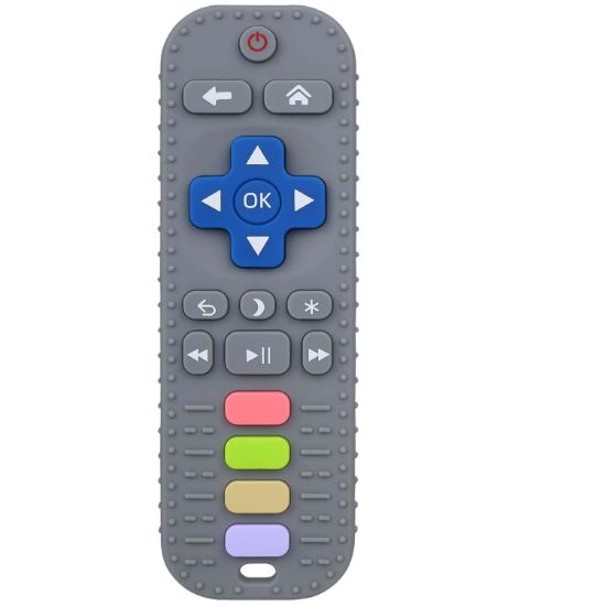 Picture of Chuya TV Remote Teether for 0-12-18 Months Babies Infant Toddlers Remote Teethers Silicone Baby Teething Toys
