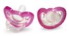 Picture of RaZbaby Jollypop Pacifier for Newborns & Up, USA Made, Natural Shaped Orthodontic Binky, Lovingly Shared in NICUs & Hospitals Worldwide, Medical-Grade 100% BPA-Free - 0-3 Months, 2 Pack - Pink