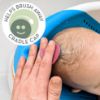 Picture of S&T INC. Exfoliating and Massaging Cradle Cap Bath Brushes for Baby, Silicone - 2 Inch x 2.5 Inch, Pink, 2 Pack