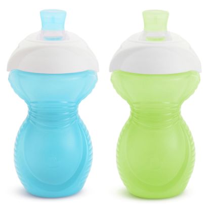 Picture of Munchkin® Click Lock™ Bite Proof Sippy Cup, 9 Ounce,2 Count (Pack of 1), Plastic, Blue/Green