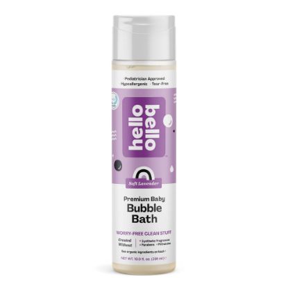 Picture of Hello Bello Bubble Bath, Gentle Hypoallergenic Formula for Babies and Kids, Vegan and Cruelty-Free, Soft Lavender Scented, 10 fl oz