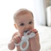 Picture of Dr. Brown's Flexees Blue Bunny, Soft 100% Silicone Baby Teether, BPA Free, 3m+