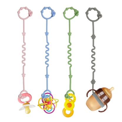 Picture of Toy Straps for Baby,RTMOK Silicone Setpacifier Clip,Applies to Car Seat Toy,Teether Toy,High Chair,Stroller Accessories,Baby Toy Clips,Cribs,Rocking Chair