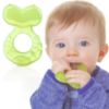 Picture of Nuby Silicone Teethe-EEZ Teether with Bristles, Includes Hygienic Case, Green (Pack of 1)