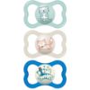 Picture of MAM Air Day & Night Baby Pacifier, for Sensitive Skin, Glows in The Dark, 3 Pack, 6-16 Months, Boy