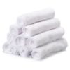 Picture of Spasilk Washcloth Wipes Set for Newborn Boys and Girls, Soft Terry Washcloth Set, Pack of 10, White, (010-WTE)