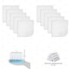 Picture of Spasilk Washcloth Wipes Set for Newborn Boys and Girls, Soft Terry Washcloth Set, Pack of 10, White, (010-WTE)