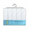 Picture of Spasilk Washcloth Wipes Set for Newborn Boys and Girls, Soft Terry Washcloth Set, Pack of 10, White, (010-WTE)