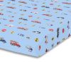 Picture of Baby Boy Fitted Crib Sheet Police, Fire and Rescue, 100% Soft Breathable Microfiber Baby Sheet, Fits Standard Size Crib Mattress 28in x 52in, Nursery Sheet