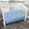 Picture of Baby Boy Fitted Crib Sheet Police, Fire and Rescue, 100% Soft Breathable Microfiber Baby Sheet, Fits Standard Size Crib Mattress 28in x 52in, Nursery Sheet