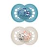 Picture of MAM Original Matte Baby Pacifiers, Binky for 6-16 Months, BPA-Free Silicone Nipple, Easy to Clean, Best for Breastfed Babies, Developed with Medical Experts, 2 Count Binkies with Sterilizer Case