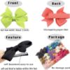 Picture of CÉLLOT Baby Hair Clips 50Pcs Tiny 2" Baby Hair Bows Fully Covered Barrettes Clips for Baby Girls Infants and Toddlers,25 Colors in Pairs