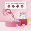Picture of Nursi Luna Flange Sizing Kit 3 in 1 Ultimate with 10PCS Flange Inserts 13/15/17/19/21mm, Nipple Ruler, Cleaning Brush, Silicone Flanges Insert Kit for 24mm Most Pumps, Pumping Breastfeeding Essentials