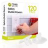 Picture of Power Gear Outlet Covers Baby Proofing Child Proof Plug Covers for Electrical Outlets Easy Install Outlet Plug Covers UL Listed Shock Prevention Clear 54614 120 Count