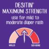 Picture of Desitin Maximum Strength Baby Diaper Rash Cream, 40% Zinc Oxide for Treatment, Relief & Prevention, Hypoallergenic, Phthalate- & Paraben-Free Paste, Protects Skin for 12 Hours, 4.8 oz