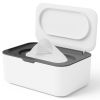 Picture of Wipes Dispenser, Wipe Holder for Baby & Adult, Seposeve Refillable Wipe Container, Keeps Wipes Clean. Non-Slip, Easy Pull Wipes Pouch Case, (Grey)