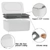 Picture of Wipes Dispenser, Wipe Holder for Baby & Adult, Seposeve Refillable Wipe Container, Keeps Wipes Clean. Non-Slip, Easy Pull Wipes Pouch Case, (Grey)