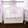 Picture of EVERYDAY KIDS Baby Girl Fitted Crib Sheet Sweet Owls, 100% Soft Breathable Microfiber Baby Sheet, Fits Standard Size Crib Mattress 28in x 52in, Nursery Sheet