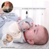 Picture of Smily Mia Penguin Pacifier for Breast Feeding Babies, Infant Handheld Soothers for 0-6Months Sucking Babies, Baby Teething Toys for 3-6Months, Baby Teether for Teething Pain Releif, Grey