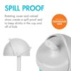 Picture of Boon Nursh Silicone Straw Sippy Cup Lid - Conversion Top for Bottles - Toddler Cup Top - Changes Baby Bottles into Cups - 2 Count