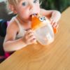 Picture of The First Years Bingo Weighted Straw Cup - Spill Proof Toddler Straw Cups with Flip Top Cover - Bluey Cups for Everyday Sipping - Toddler Feeding Supplies - 7 Ounce - Ages 6 Months and Up