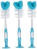 Picture of Dr. Brown's Baby Bottle Cleaning Brush with Sponge and Scrubber - Blue - 3-Pack