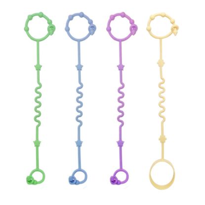 Picture of RTMOK Toy Straps for Baby,Silicone Setpacifier Clip,Applies to Car Seat Toy,Teether Toy,High Chair,Stroller Accessories,Baby Toy Clips,Cribs,Rocking Chair