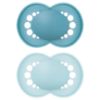 Picture of MAM Original Matte Baby Pacifiers, Binky for 6-16 Months, BPA-Free Silicone Nipple, Easy to Clean, Best for Breastfed Babies, Developed with Medical Experts, 2 Count Binkies with Sterilizer Case