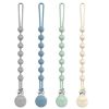 Picture of Cuddle Campus Silicone Pacifier Clip Holder with One Piece Design, Pack of 4 Soft Flexible Binky Clips with Texture for Baby Boy and Girl Set 2(6M+)