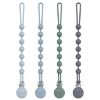 Picture of Cuddle Campus Silicone Pacifier Clip Holder with One Piece Design, Pack of 4 Soft Flexible Binky Clips with Texture for Baby Boy and Girl Set 4