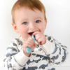 Picture of PrimaStella Silicone Chew Spoon Set for Babies and Toddlers | Safety Tested | BPA Free | Microwave, Dishwasher and Freezer Safe (Summer Rainbow Chew Spoon)