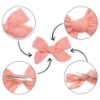 Picture of CÉLLOT 20 Pieces Girls Hair Bows Linen Fabric Bows Alligator Clips Hair Accessories for Little Girls Toddlers Kids and Teens(Pink)