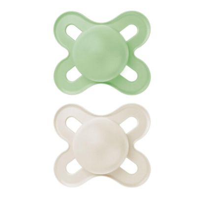 Picture of MAM Original Start Matte Baby Pacifiers, Binky for 0-3 Months, BPA-Free Silicone Nipple, Easy to Clean, Best for Newborn Babies, Developed with Medical Experts, 2 Count Binkies with Sterilizer Case
