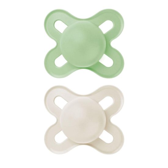 Picture of MAM Original Start Matte Baby Pacifiers, Binky for 0-3 Months, BPA-Free Silicone Nipple, Easy to Clean, Best for Newborn Babies, Developed with Medical Experts, 2 Count Binkies with Sterilizer Case