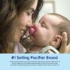 Picture of MAM Original Start Matte Baby Pacifiers, Binky for 0-3 Months, BPA-Free Silicone Nipple, Easy to Clean, Best for Newborn Babies, Developed with Medical Experts, 2 Count Binkies with Sterilizer Case