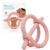 Picture of Frida Baby Get-A-Grip BabyTeether for Teething Relief | 100% Food-Grade Silicone Teething Toys for Baby 0-6, 12, 18 Months Infant, BPA-Free, PVC-Free | Pink