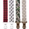 Picture of Stadela Baby Pacifier Clip Holder - Boy 4 Pack Gift Set - Rustic Woodland Forest Camouglage Deer Arrows (Hunting Adventure)