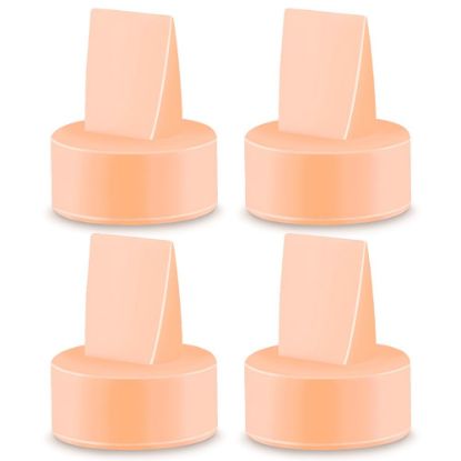 Picture of Maymom Duckbill Valves for Spectra. Designed for Spectra S1 Spectra S2 Spectra 9 Plus Spectra Dew 350 Not Original Spectra Pump Parts Spectra S2 Accessories Replace Spectra Valve (Orange, 4ct)