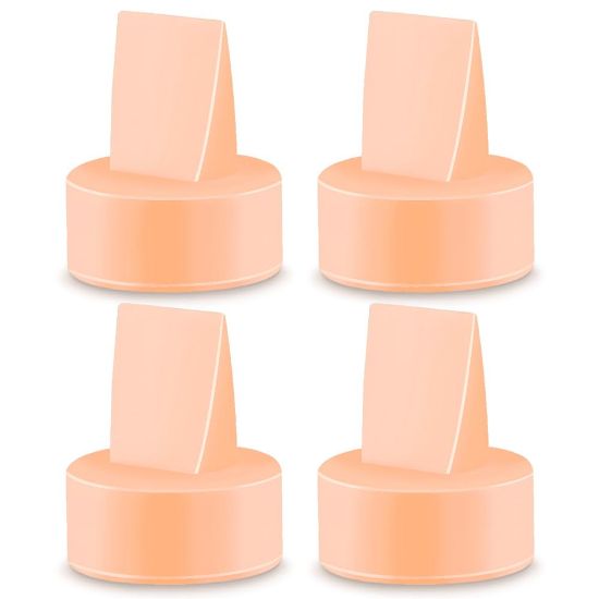 Picture of Maymom Duckbill Valves for Spectra. Designed for Spectra S1 Spectra S2 Spectra 9 Plus Spectra Dew 350 Not Original Spectra Pump Parts Spectra S2 Accessories Replace Spectra Valve (Orange, 4ct)