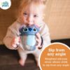 Picture of The First Years Disney Lilo & Stitch Weighted Straw Cup - Spill Proof Toddler Straw Cups with Flip Top Cover - Transition Sippy Cup - Toddler Feeding Supplies - 7 Oz - Ages 6 Months and Up
