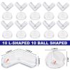 Picture of 20 Pack Corner Protector Baby, Table Corner Protectors for Baby Guards Clear for Furniture Corner Protectors Proof Covers Baby Safety