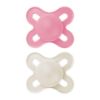 Picture of MAM Original Start Matte Baby Pacifiers, Binky for 0-3 Months, BPA-Free Silicone Nipple, Easy to Clean, Best for Newborn Babies, Developed with Medical Experts, 2 Count Binkies with Sterilizer Case