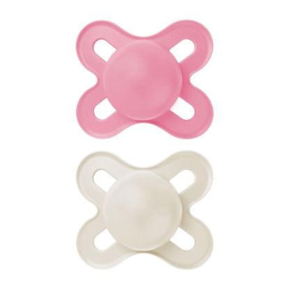 Picture of MAM Original Start Matte Baby Pacifiers, Binky for 0-3 Months, BPA-Free Silicone Nipple, Easy to Clean, Best for Newborn Babies, Developed with Medical Experts, 2 Count Binkies with Sterilizer Case
