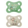 Picture of MAM Original Matte Baby Pacifiers, Binky for 0-6 Months, BPA-Free Silicone Nipple, Easy to Clean, Best for Newborn Babies, Developed with Medical Experts, 2 Count Binkies with Sterilizer Case