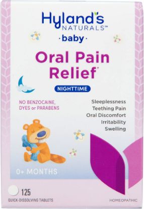 Picture of Hyland's Baby Nighttime Soothing Tablets with Chamomilla, Natural Relief of Oral Discomfort, Irritability, and Swelling, 125 Count