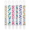 Picture of Babygoal Animal Pacifier Clips, 6 Pack Binky Paci Holder and Leash for Boys and Girls Fits for Most Pacifier, Binkie Styles & Baby Teethers & Toys and Gift 6PB04
